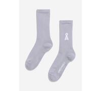 Armedangels - Saamus Bold Misty Morning - Socken - Grau - L/XL - 78% Baumwolle, 20% Polyamid, 2% Elastan Grau L/XL