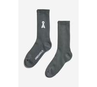 Armedangels - Saamus Bold Space Steel - Socken - Grau - L/XL - 78% Baumwolle, 20% Polyamid, 2% Elastan Grau L/XL