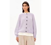 RIPPSTRICK-CARDIGAN | Bio-Woll Mix - lila (L)