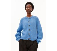 RIPPSTRICK-CARDIGAN | Bio-Woll Mix - blau (XXL)