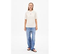 ARMEDANGELS TARJAA BACK FLOWAA - Damen Heavyweight T-Shirt aus recyceltem Baumwoll Mix undyed M
