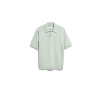 KURZÄRMLIGES STRICKPOLOSHIRT | 100% Bio-Baumwolle - türkis (L)