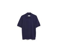 KURZÄRMLIGES STRICKPOLOSHIRT | 100% Bio-Baumwolle - blau (XL)