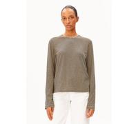 ARMEDANGELS - Women's Slub Jersey Stripe Longsleeve - Longsleeve, Gr. XS, braun/beige (TintedNavy/GoldenHay)