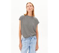 ARMEDANGELS SLUB JERSEY STRIPE Damen T-Shirt aus Bio-Baumwolle black-oatmilk M