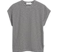 Armedangels - Slub Jersey Stripe T-Shirt Damen black oatmilk