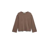 ARMEDANGELS MARYNAA FINE STRIPE - Damen Longsleeve aus Bio-Baumwoll Mix walnut cream-oatmilk M