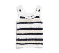Armedangels - Stricktop aus Bio-Baumwolle - Claaire Stripes blau/weiß - Gr. - L