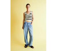 ARMEDANGELS CLAAIRE STRIPES - Damen Stricktop aus Bio-Baumwolle raw white-night sky S