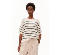 ARMEDANGELS STRIPE Damen Strickshirt aus Leinen-Mix undyed-space steel XS