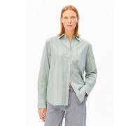 ARMEDANGELS STRIPE LOOSE Damen Bluse aus Bio-Baumwolle foam-pool green XL