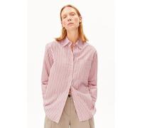 ARMEDANGELS STRIPE LOOSE Damen Bluse aus Bio-Baumwolle oatmilk-mars red XL