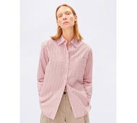 Armedangels Striped Loose Fit Blouse 3478 oatmilk-mars red S