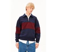 GESTREIFTES TROYER SWEATSHIRT | 100% Bio-Baumwolle - blau (S)