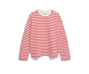 ARMEDANGELS Sweater Oversized Fit FRANKAA STRIPES creme | S