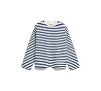 ARMEDANGELS Sweater Oversized Fit FRANKAA STRIPES dunkelblau | XL