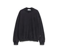 ARMEDANGELS EMAAL CREWNECK GMT DYE - Männer Relaxed Fit Sweatshirt - schwarz S black washed