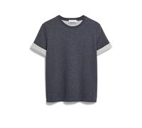 ARMEDANGELS - Women's Un-Wasted - T-Shirt, Gr. S, blau (SteelMelange/Undyed)