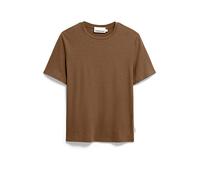 LUALAA LEINEN-MIX T-SHIRT | Leinen-Mix - oliv (XS)
