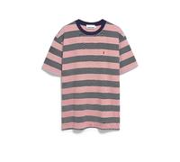 ARMEDANGELS - Maarkos Multi Stripes - T-Shirt, Gr. XXL, rosa (TintedNavy/Oatmilk)