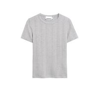 Armedangels - T-Shirt mit Pointelle-Muster grau - Gr. - M