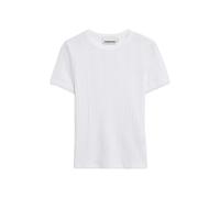 Armedangels - T-Shirt mit Pointelle-Muster weiß - Gr. - S