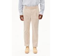 Armedangels Regular Fit Chino aus Baumwoll-Mix Modell 'TAAMIR PLEATED' in Sand, Größe 38