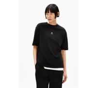 ARMEDANGELS TARJAA BACK FLOWAA - Damen Heavyweight T-Shirt aus recyceltem Baumwoll Mix black XS