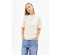 ARMEDANGELS TARJAA BACK FLOWAA - Damen Heavyweight T-Shirt aus recyceltem Baumwoll Mix undyed XS