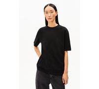 ARMEDANGELS Damen Heavyweight T-Shirt aus recyceltem Baumwoll Mix TARJAA Loose Fit Black S