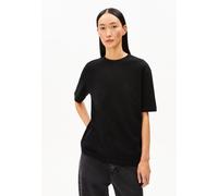 ARMEDANGELS T-Shirt Tarjaa Damen Heavyweight recycelter Baumwoll-Mix Loose Fit Schwarz XL