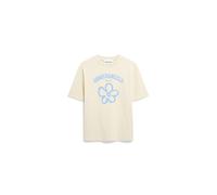 ARMEDANGELS TARJAA LOGO FLOWAA - Damen Heavyweight T-Shirt aus recyceltem Baumwoll Mix summer hay L