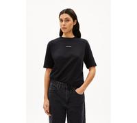 ARMEDANGELS TARJAA WORD ICONIC Å - Damen Heavyweight T-Shirt aus recyceltem Baumwoll Mix black XS