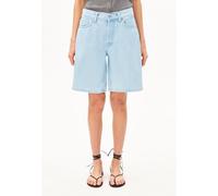 THALINAA MID WAIST JEANS-SHORTS | 100% recycelte Baumwolle - blau (28)