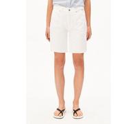 THALINAA MID WAIST JEANS-SHORTS | 100% recycelte Baumwolle - weiss (30)