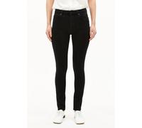 ARMEDANGELS TILLAA - Damen Skinny Jeans Mid Waist Bio-Baumwoll Mix X-Stretch rinse black Damen W34/L34