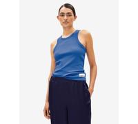 ARMEDANGELS KANITAA TOP - Frauen Slim Fit Top - blau S dark morning