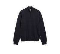 ARMEDANGELS FAABES HALF ZIP KNIT SWEATER - Männer Regular Fit Strickpullover - schwarz XXL black