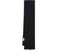 TWEED-STRICKSCHAL | recycelter Woll-Mix - schwarz (ONE-SIZE)