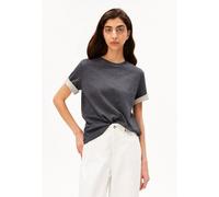 ARMEDANGELS UN-WASTED Damen T-Shirt aus recyceltem Baumwoll Mix steel melange-undyed XL