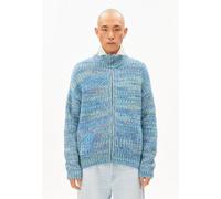 ARMEDANGELS UN-WASTED Herren Cardigan aus Bio-Woll Mix smart lilac-apple neon-dynamo blue L