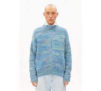 ARMEDANGELS UN-WASTED Herren Cardigan aus Bio-Woll Mix smart lilac-apple neon-dynamo blue S