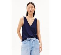Armedangels Damen V-Neck Jersey Top (Größe S, blau)