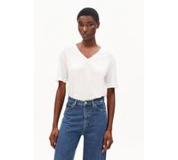 Armedangels - V-Neck T-Shirt Damen weiß