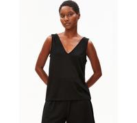 Armedangels V-Neck Jersey Top - Black S