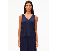 Armedangels V-Neck Jersey Top - Tinted Navy M