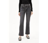 ARMEDANGELS VELAARI - Damen Jeans Flared Leg Mid Waist Ankle Bio-Baumwoll Mix Comfort-Stretch washed obsidian 31/32