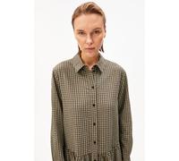 VICHY SEERSUCKER MAXI-KLEID | 100% Bio-Baumwolle - mehrfarbig (M)