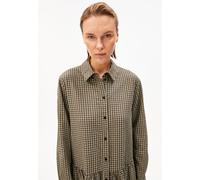VICHY SEERSUCKER MAXI-KLEID | 100% Bio-Baumwolle - mehrfarbig (S)