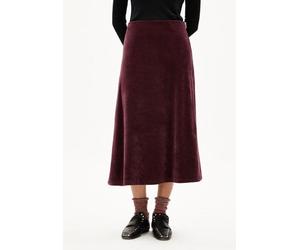 ARMEDANGELS VOLAGAA VELVET Damen Jerseyrock aus Bio-Baumwoll Mix dark cranberry XS